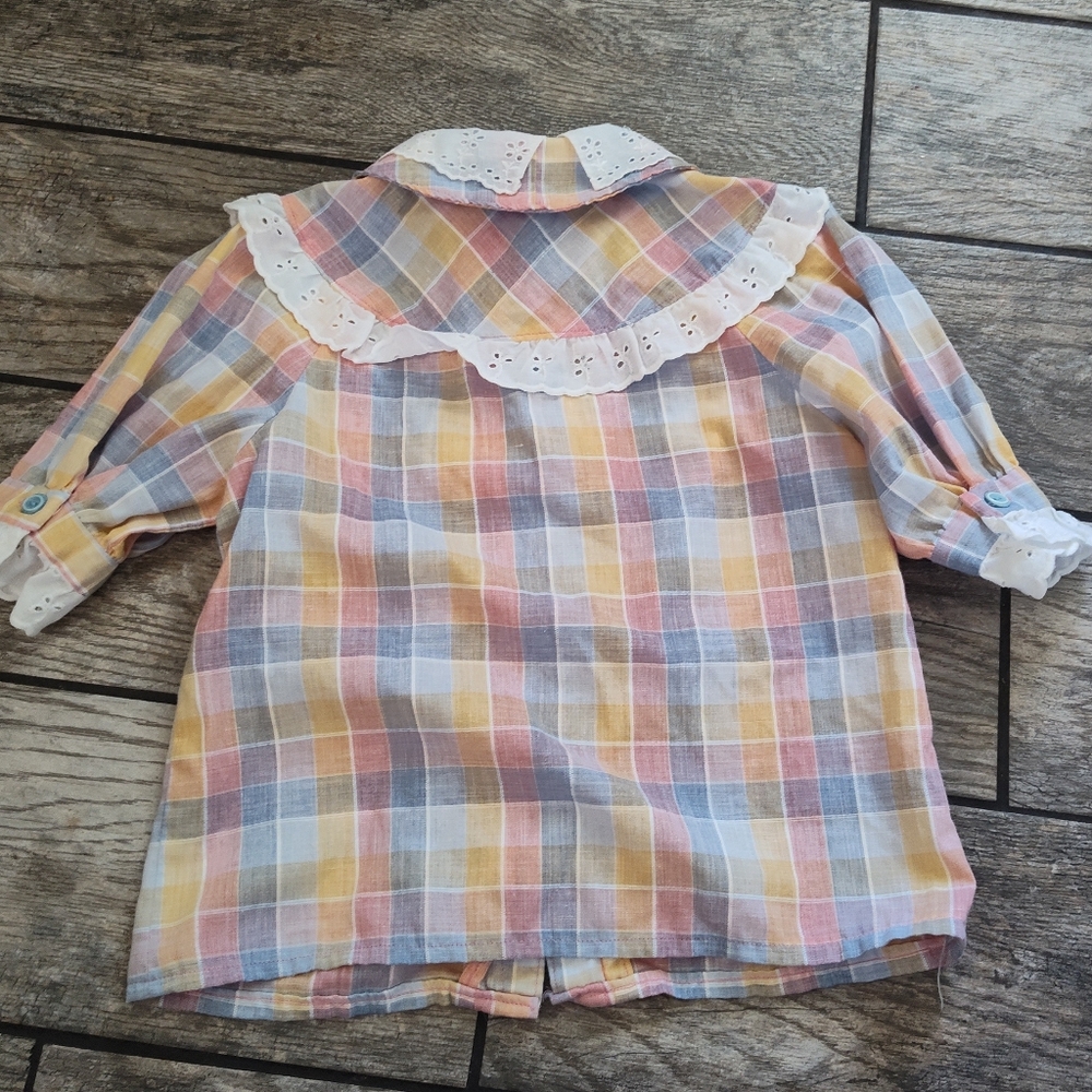 Adorable Vintage Girls Prairie / Cowgirl/ Western Top - Picture 2 of 9